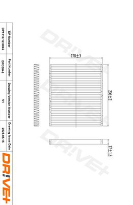 FILTER INNENRAUMLUFT DR!VE+ DP1110120045