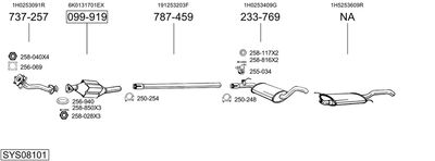 SISTEM DE ESAPAMENT BOSAL SYS08101