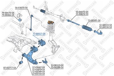 Подвеска, рычаг независимой подвески колеса STELLOX 77-00927-SX для FORD C-MAX