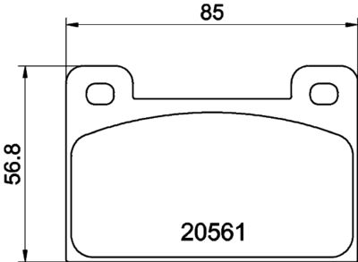 Комплект тормозных колодок, дисковый тормоз MINTEX MDB1165 для SKODA 130