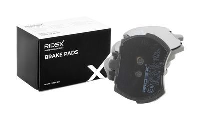 комплект спирачно феродо, дискови спирачки RIDEX 402B0672