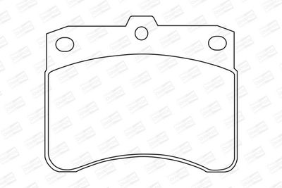 BREMSBELAGSATZ SCHEIBENBREMSE CHAMPION 572118CH 1