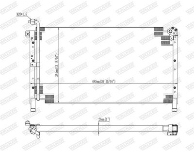 CONDENSATOR CLIMATIZARE WALKER WCD00227 6