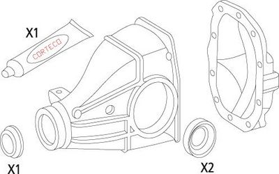 CORTECO Dichtungssatz, Differential