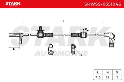 датчик, обороти на колелото STARK SKWSS-0351046