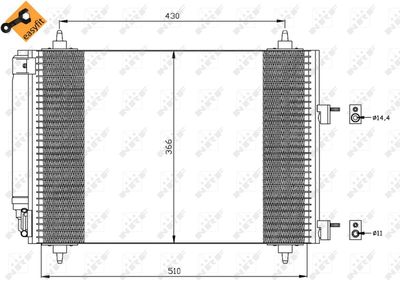 CONDENSATOR CLIMATIZARE NRF 35445 4