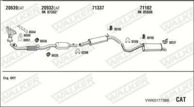SISTEM DE ESAPAMENT WALKER VWK017738B