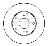 BORG & BECK BBD4331 Тормозные диски для TOYOTA PREVIA I (_R1_, _R2_) 2.4 (TCR11_, TCR10_) BORG & BECK BBD4331 Тормозные диски для TOYOTA PREVIA I (_R1_, _R2_) 2.4 (TCR11_, TCR10_)