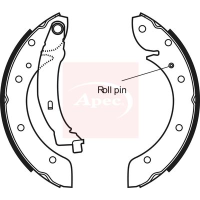 APEC Brake Shoe Set SHU570