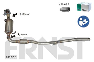Катализатор ERNST 760973 для SKODA ROOMSTER
