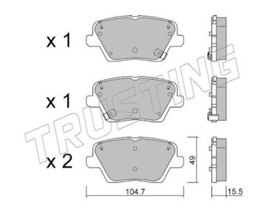 SET PLACUTE FRANA FRANA DISC TRUSTING 12430