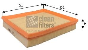 CLEAN FILTERS MA3477 Воздушный фильтр  для SKODA RAPID (Шкода Рапид)