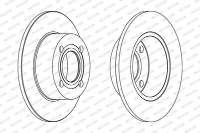 BREMSSCHEIBE FERODO DDF128C 1