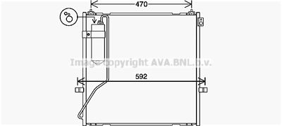 Конденсатор, кондиционер AVA QUALITY COOLING MT5269D для MITSUBISHI PAJERO
