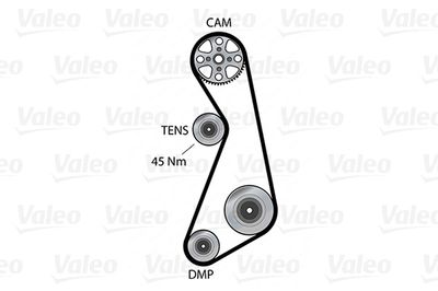 Vandpumpe + tandremssæt VALEO 614668