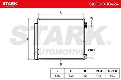 кондензатор, климатизация STARK SKCD-0110424
