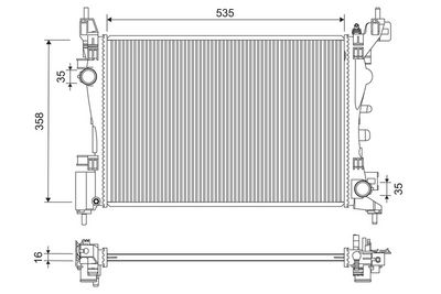 RADIATOR RACIRE MOTOR VALEO 701277