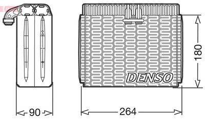 Испаритель, кондиционер DENSO DEV01010 для FIAT MAREA