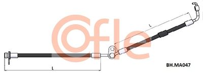 Тормозной шланг COFLE 92.BH.MA047 для MAZDA MX-5