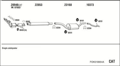 SISTEM DE ESAPAMENT WALKER FOK018954A