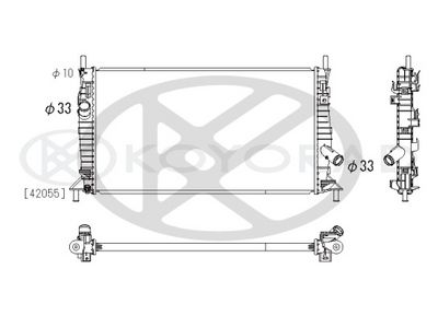 Radiator, racire motor Koyorad PL062304