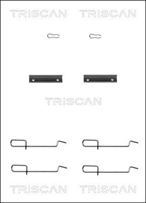 Комплектующие, колодки дискового тормоза TRISCAN 8105 101592 для RENAULT 11