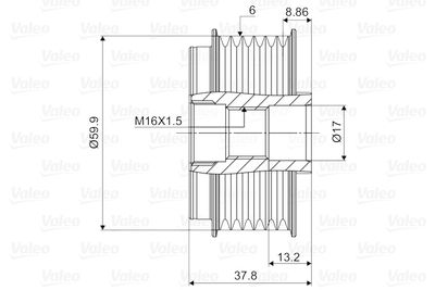 SISTEM ROATA LIBERA GENERATOR VALEO 588094 1