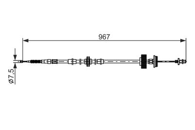 CABLU FRANA DE PARCARE BOSCH 1987482794