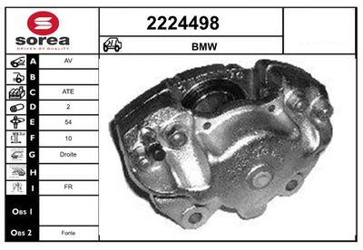 Тормозной суппорт EAI 2224498 для BMW 1500-2000