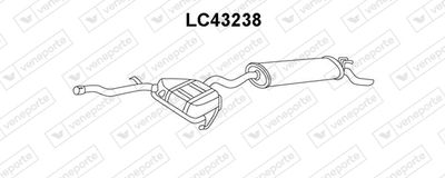 Глушитель выхлопных газов конечный VENEPORTE LC43238 для LANCIA DELTA