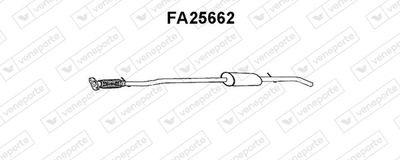 Средний глушитель выхлопных газов VENEPORTE FA25662 для FIAT IDEA