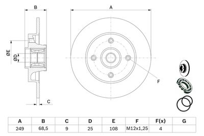 DISC FRANA BOSCH 0986479279 4