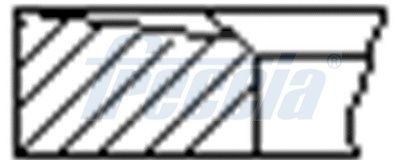 FRECCIA FR10-880700 Комплект поршневых колец  для MITSUBISHI DELICA (Митсубиши Делика)