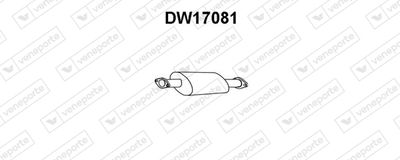 Предглушитель выхлопных газов VENEPORTE DW17081 для FSO POLONEZ