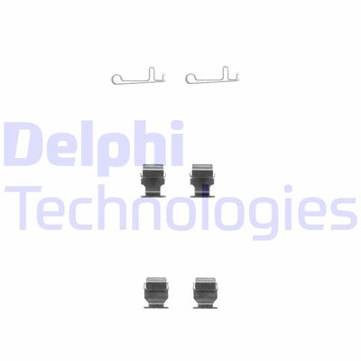 Комплектующие, колодки дискового тормоза DELPHI LX0378 для DAIHATSU TREVIS