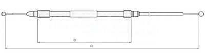 Håndbremsekabel METZGER 10.4268