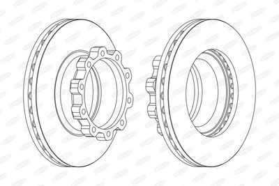 Brake disc achter/voor Links/Rechts (430mmx45mm) past: SCANIA 4, 4 BUS, CITYWIDE, G I, G II, INTERLINK, IRIZAR CENTURY, IRIZAR I4, IRIZAR PB, K I, L, OMNICITY, OMNIEXPRESS, OMNILINK, P I 05.95-