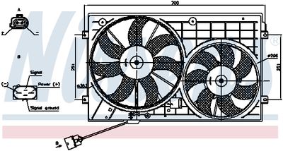 VENTILATOR RADIATOR NISSENS 85644 5