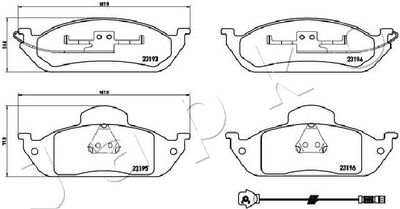 Brake Pad Set, disc brake 500535