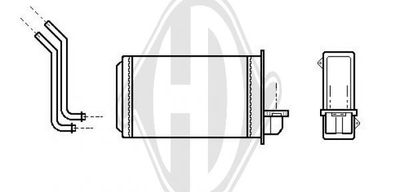 SCHIMBATOR CALDURA INCALZIRE HABITACLU DIEDERICHS DCM1176