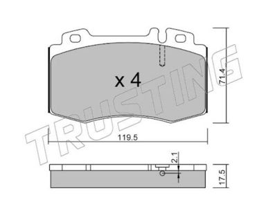 SET PLACUTE FRANA FRANA DISC TRUSTING 5790