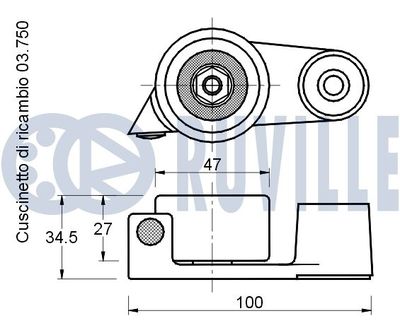 ROLA INTINZATOR CUREA DISTRIBUTIE RUVILLE 540194 1