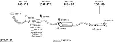 SISTEM DE ESAPAMENT BOSAL SYS05282