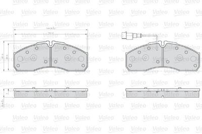 Brake Pad Set, disc brake 873160