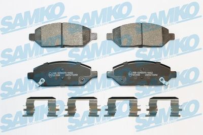 Комплект тормозных колодок, дисковый тормоз SAMKO 5SP2050K для OPEL KARL