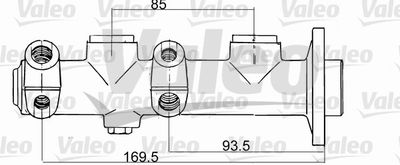 VALEO 350628 Ремкомплект главного тормозного цилиндра  для RENAULT 18 (Рено 18)