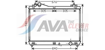 Radiateur, refroidissement du moteur AVA Clever Choice