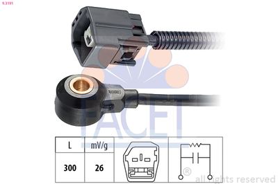 FACET Klopsensor Made in Italy - OE Equivalent (9.3191)