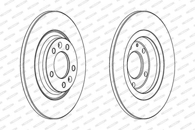 BREMSSCHEIBE FERODO DDF1275C