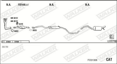 SISTEM DE ESAPAMENT WALKER FO31308